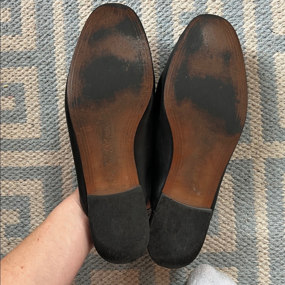 Sam Edelman Linnie Gold Bit Black Leather Loafers - Picture 4 of 5